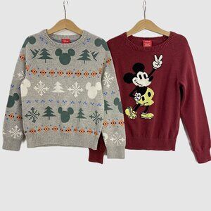 Amazon Essentials Disney Boy's Mickey Mouse Sweaters Set of 2